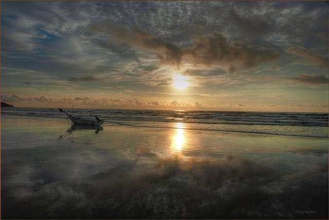 Beach Sunset Playa Guiones Costa Rica
