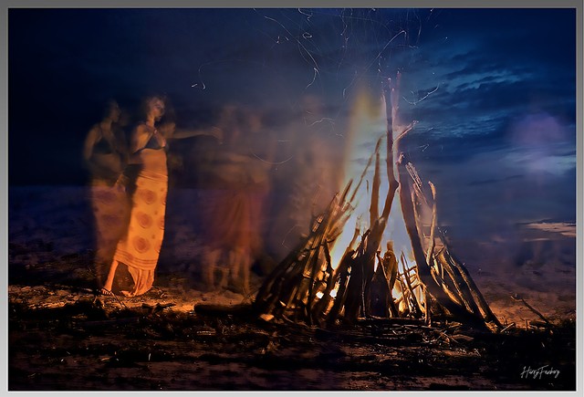 Sunset Bonfire Ghost Dancers