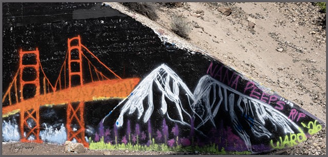 Street Photography:  Graffiti Bridge #1, Mt Shasta