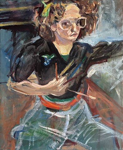 Self-Portrait with Carpenter's Pants