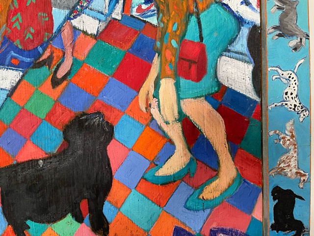 Dog on the D Train (detail)