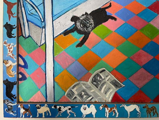 Dog on the D Train (detail)