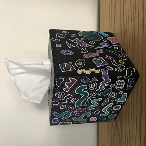 painted tissue box (view 6)