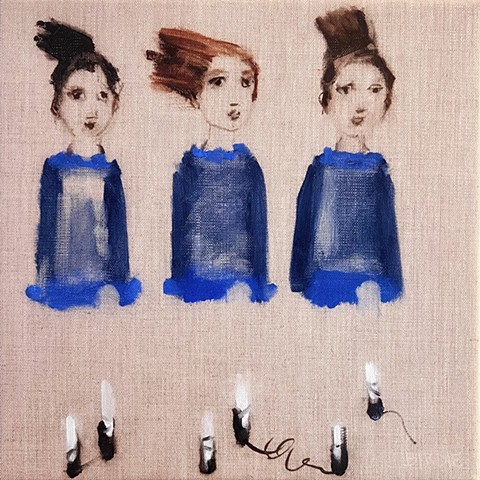 The Indigo Bunting moves at Night (sold)