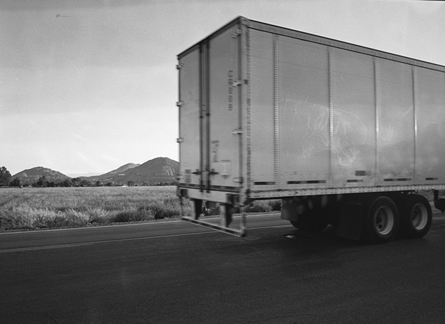 Truck on Santa Ana Ave.