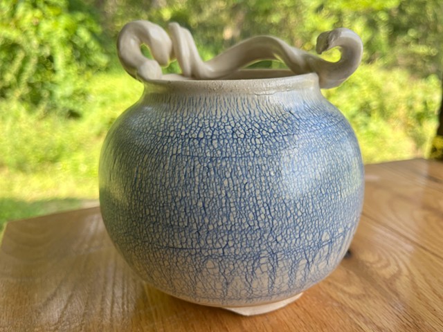 Blue Yarn Bowl