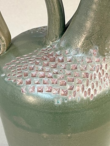 Tall Evergreen Pitcher detail