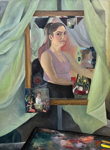 Mirrored Self Portrait Still Life