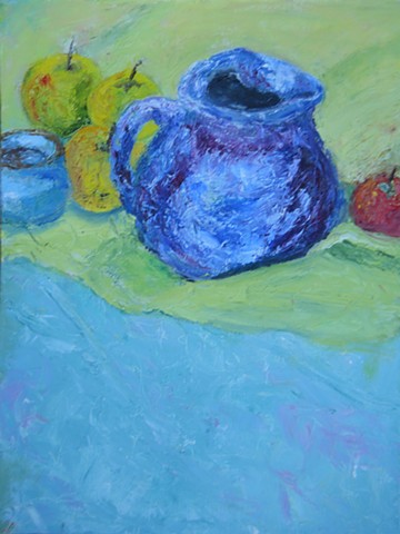 Still Life with Blue Pitcher