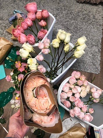 Flowers Packaging on Delivery Day