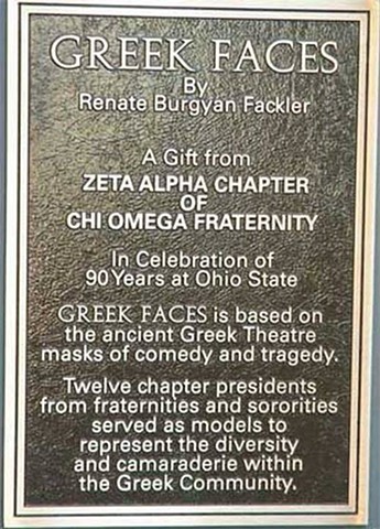 Greek Face Plaque