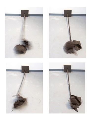 Grief, silicone and dirt, steel, motor 2025