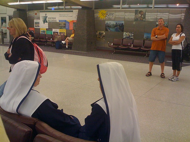 Nuns with Onlookers