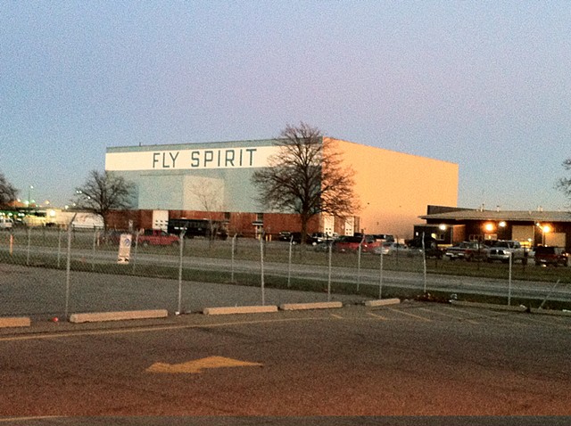 DTW Spirit Hangar at Dusk