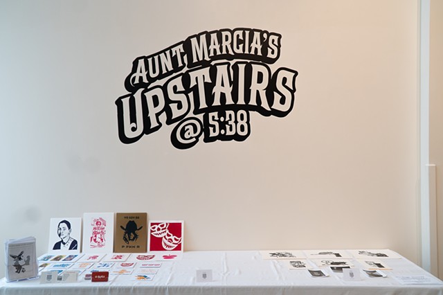 Aunt Marsha's Upstairs @ 5:38 with sell table
