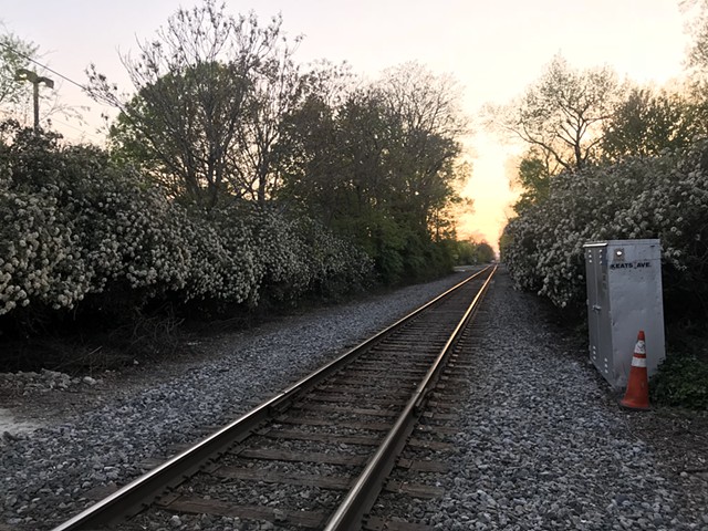 train tracks, april 2020