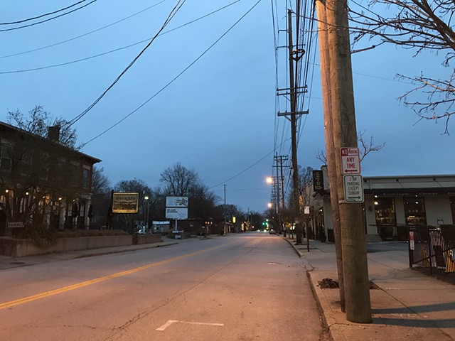 frankfort ave, lockdown, march 2020