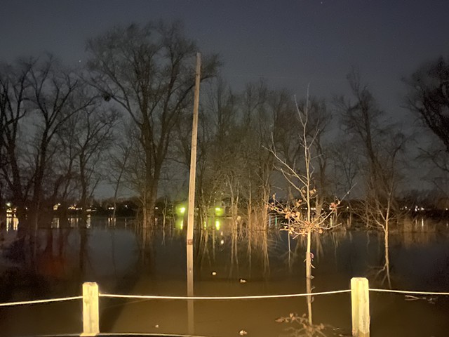 cox park, flooded, march 2021