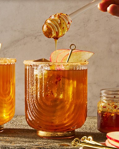 Spicy Apple Cider Margarita | delish