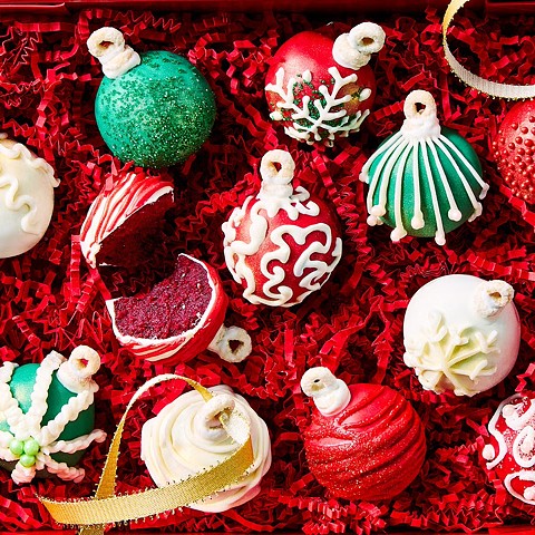 Cake Ball Ornaments | delish