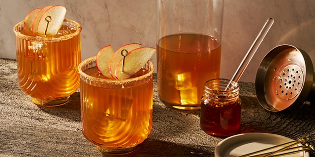 Spicy Apple Cider Margarita | delish