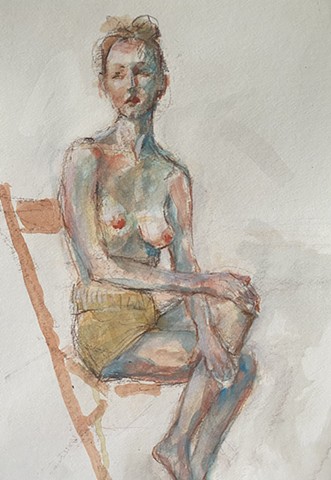 watercolor nude 