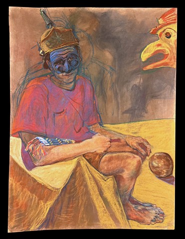 Self portrait with mask