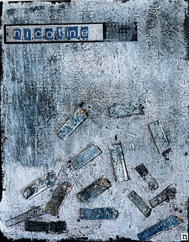 Cigs (monoprint collage)