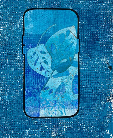 FOMO (monoprint collage)