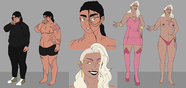 Graphic Novel Character Design (Leth and Iphis)