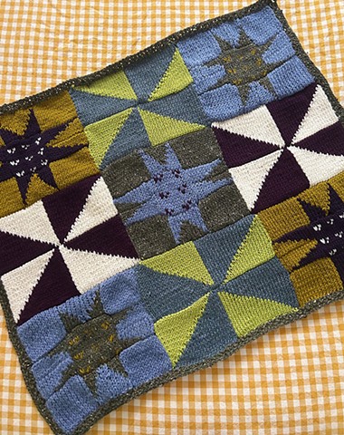 knit quilt in natural habitat