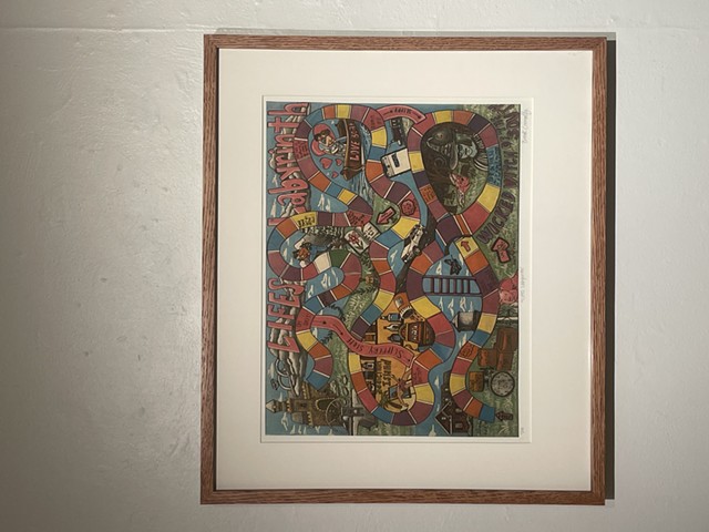 Framed "Lifes Labyrinth"