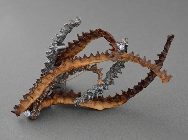 Jackfruit Skin Brooch