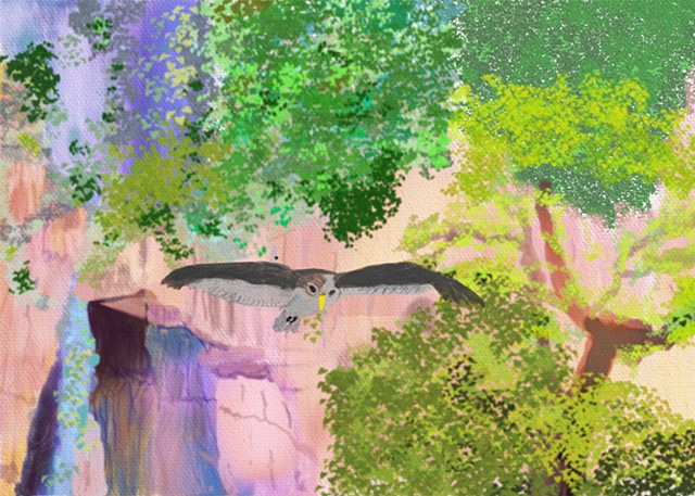 Zhangjiajie Park in Hunan Digital Painting
