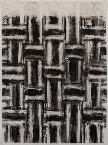 Lawn Chair Webbing- Black and White