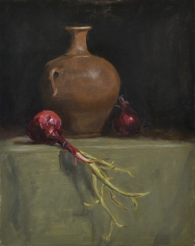 Still Life with Spanish Onions