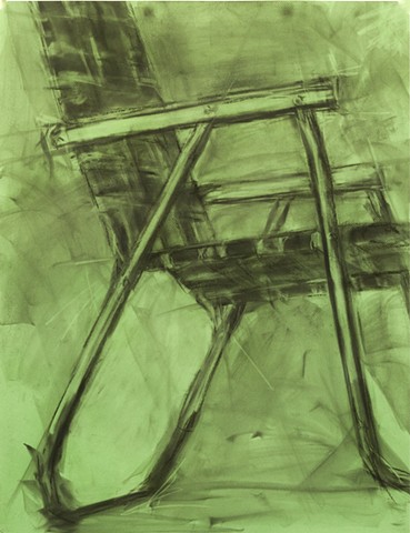 Lawn Chair on Green Paper