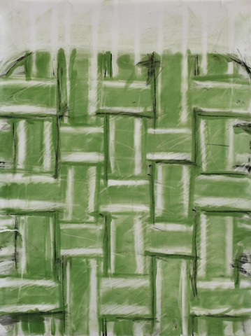Green Lawn Chair Webbing in Pastel