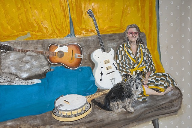 Self Portrait with Clara and Strings