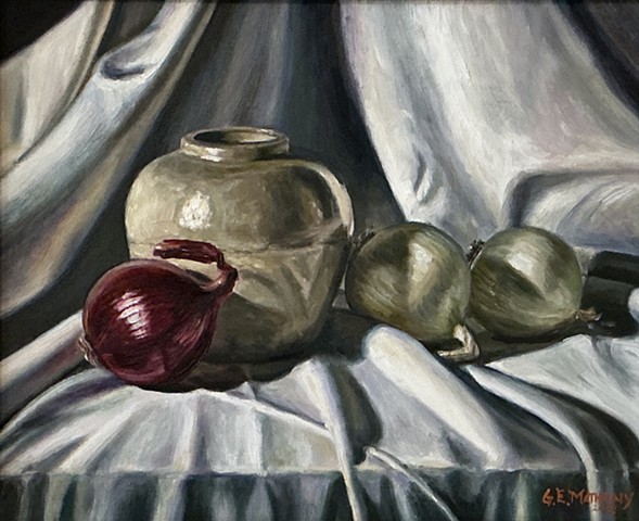 One Red and Two White Onions