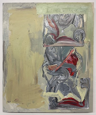 Red with White on Gray 