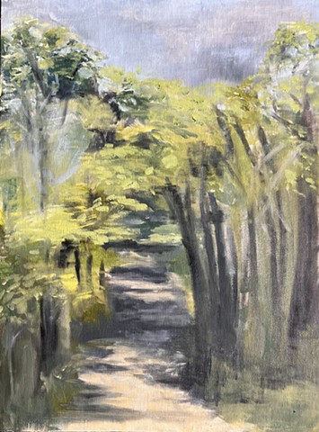 Sunlit Trail at Charles Meadows