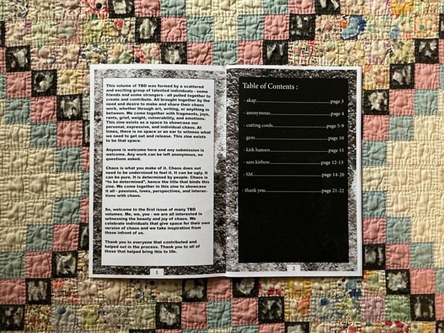 TBD Chaos Zine Vol. 1