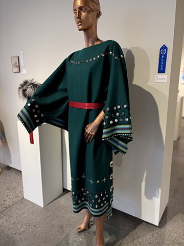 Pictured is the piece displayed in the Art Competition at IAIA, for which it took 1st. place in Textiles of the Traditional devision. 