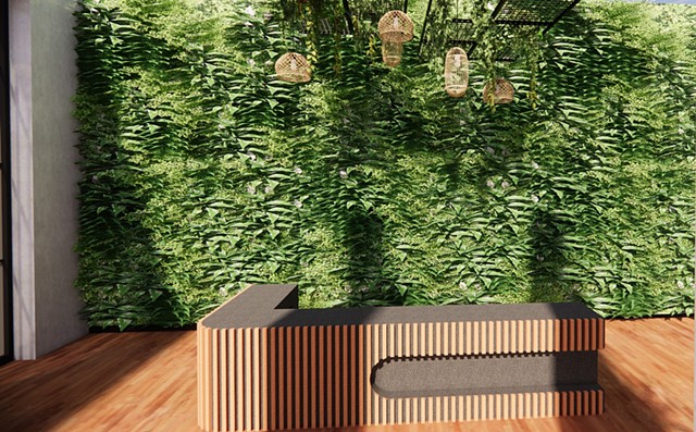 RECEPTION AND FEATURE WALL