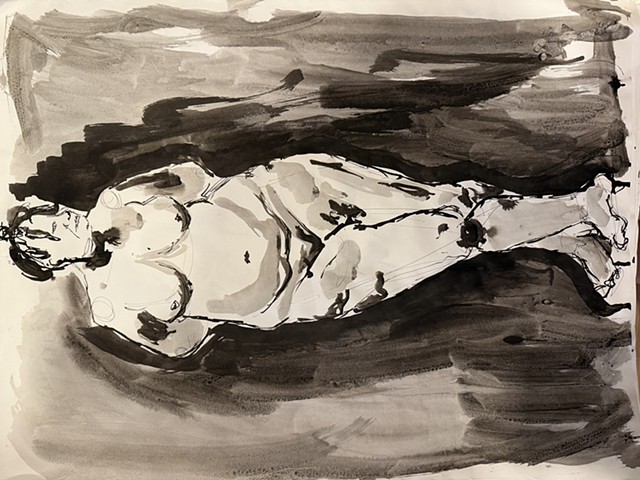 10 minute ink drawing