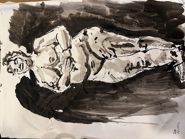 20 minute ink drawing