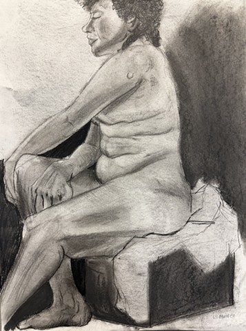 20 minute charcoal drawing
