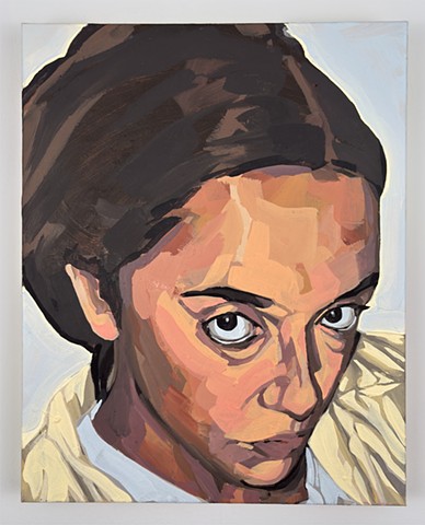 Self Portrait In Oil