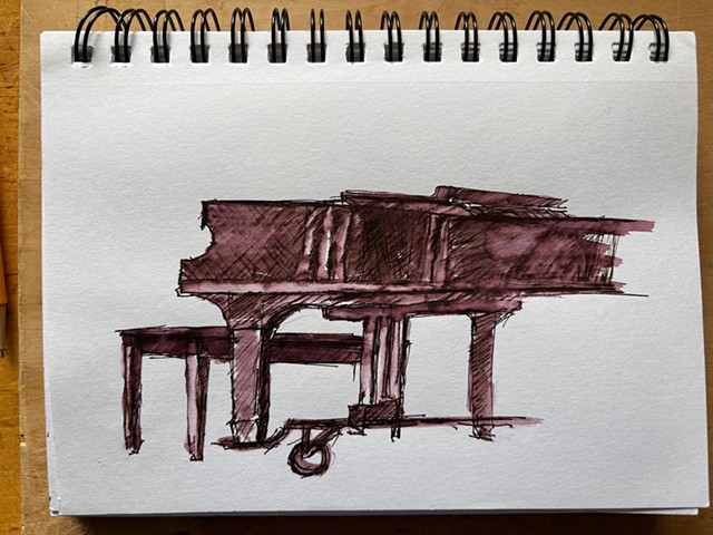 Piano, sketch